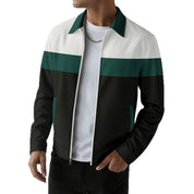 Adam Sherwin | Colorblock Zip Jacket With Notched Collar