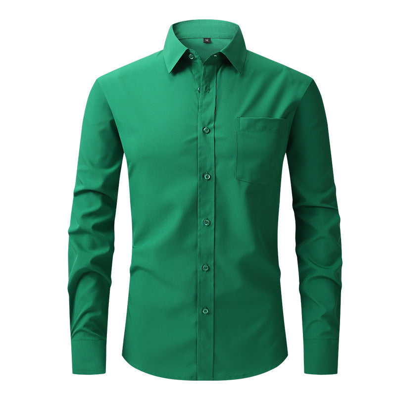 Sebastian Laurent | Chemise habillée classique pour homme | Essentiel Blanc ajusté
