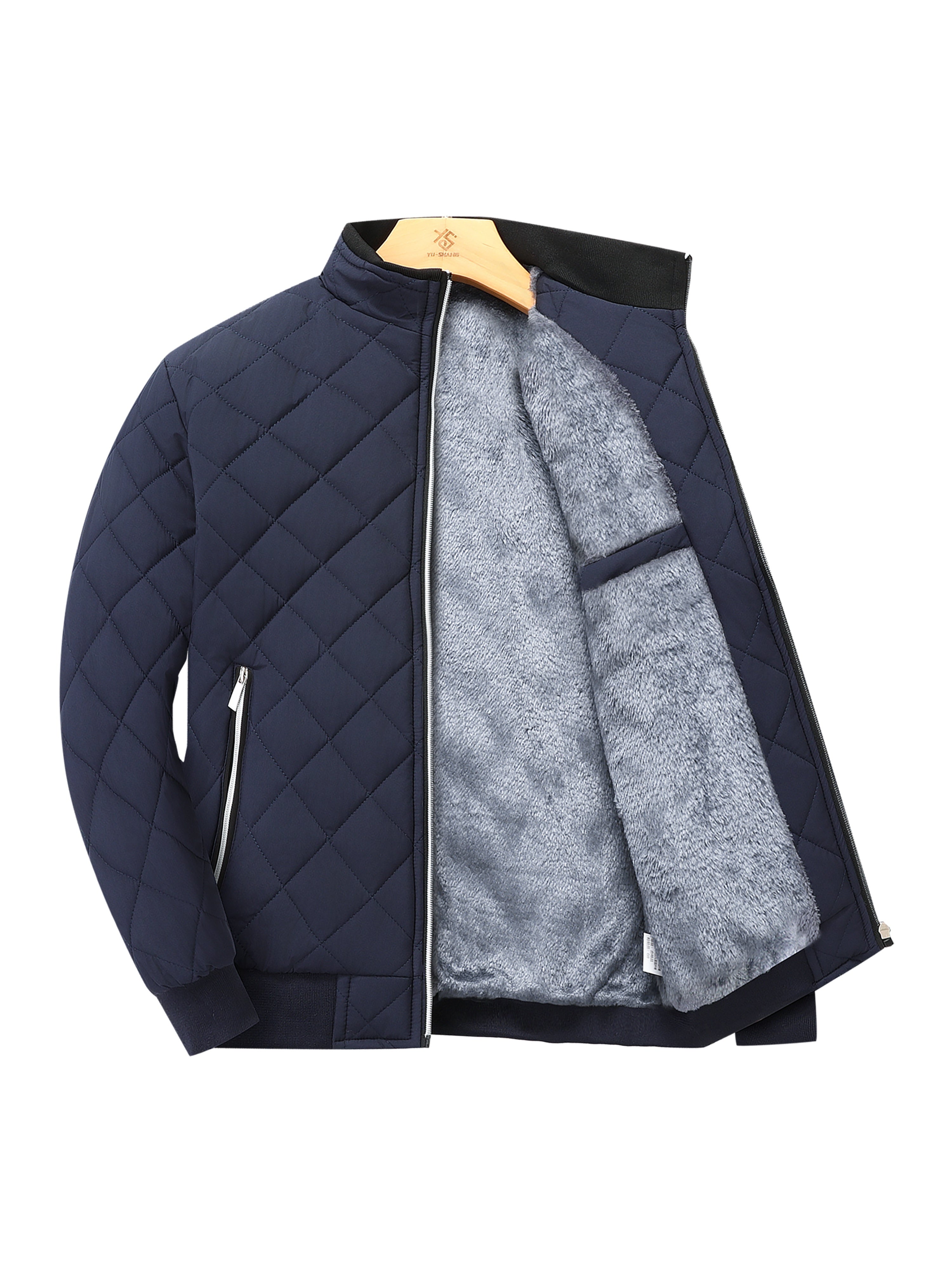 Reuben Walker | Quilted Bomber Jacket with Fleece Lining