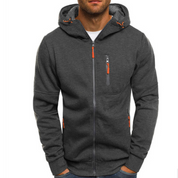 Edward Pritchard | Cotton Hoodie With Neon Zip Detail