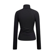 Eloise Fenwick | Slim-Fit Zip Turtleneck Ribbed Top