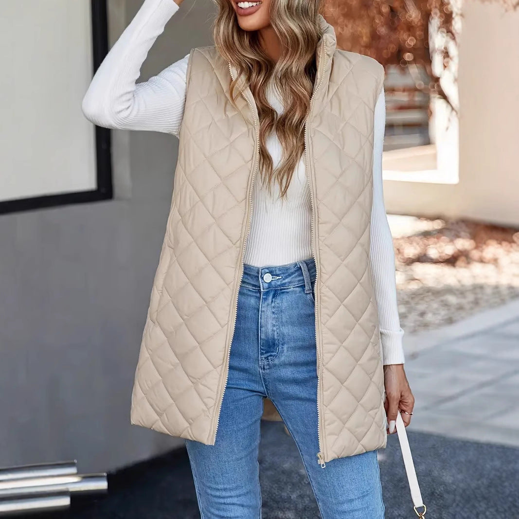 Clara Sinclair | Quilted Longline Zip Gilet