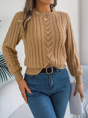 Eleanor Davies | Cable-Knit Textured Sweater