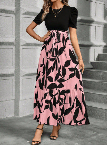 Cordelia Ashby | Robe midi à col rond et imprimé floral