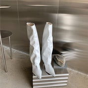 Millicent Hall | Bottes montantes à talon aiguille vernies