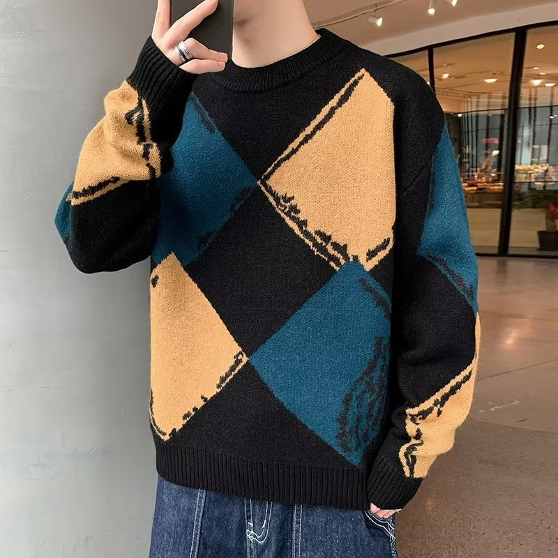 Lachlan Prentice | Argyle Print Sweater For Men