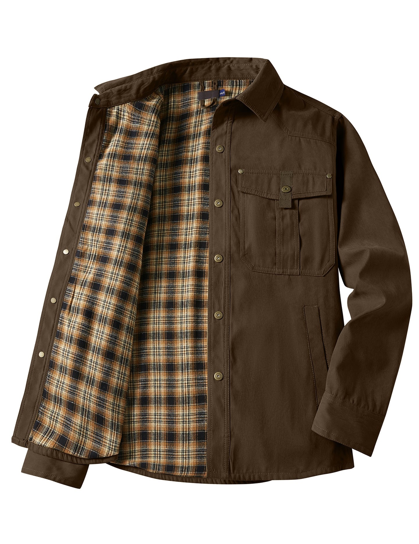 Jack Smith | Veste-chemise en flanelle doublée à carreaux