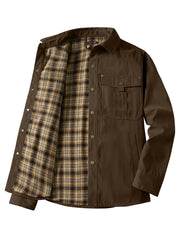 Jack Smith | Plaid-Lined Flannel Shirt Jacket
