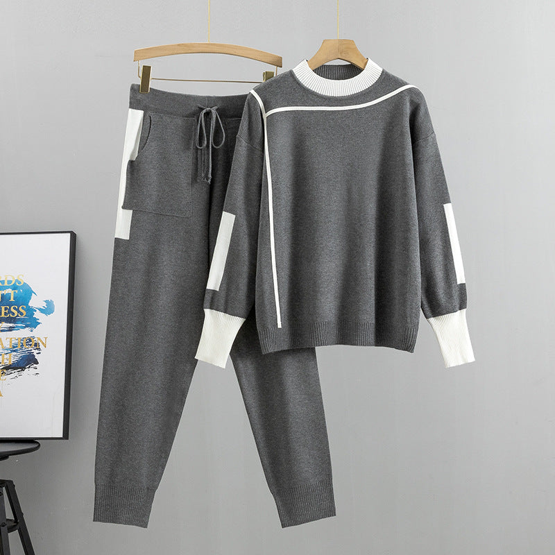 Poppy Hill | Colour Block Knitted Two-Piece Set