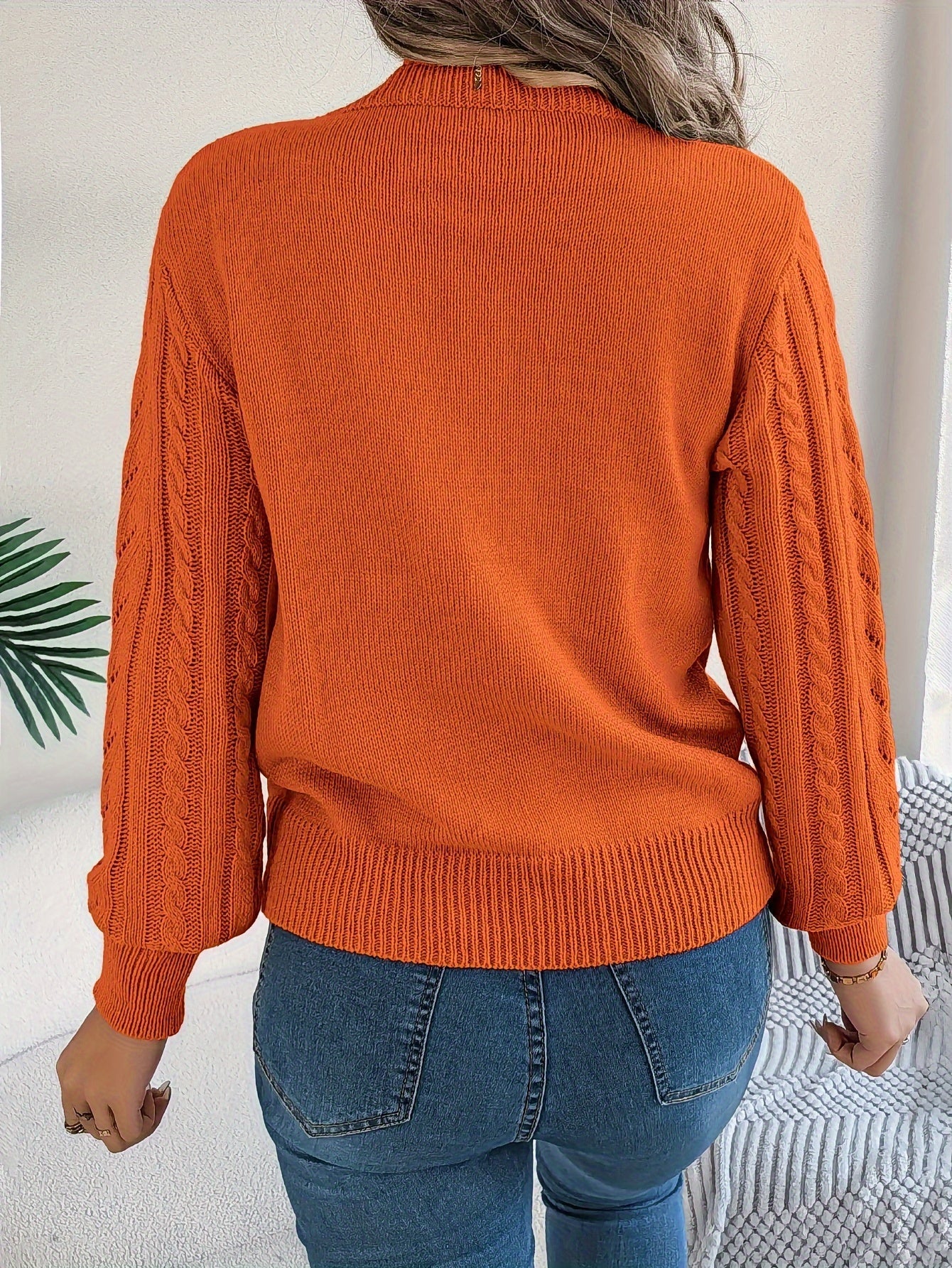 Eleanor Davies | Cable-Knit Textured Sweater