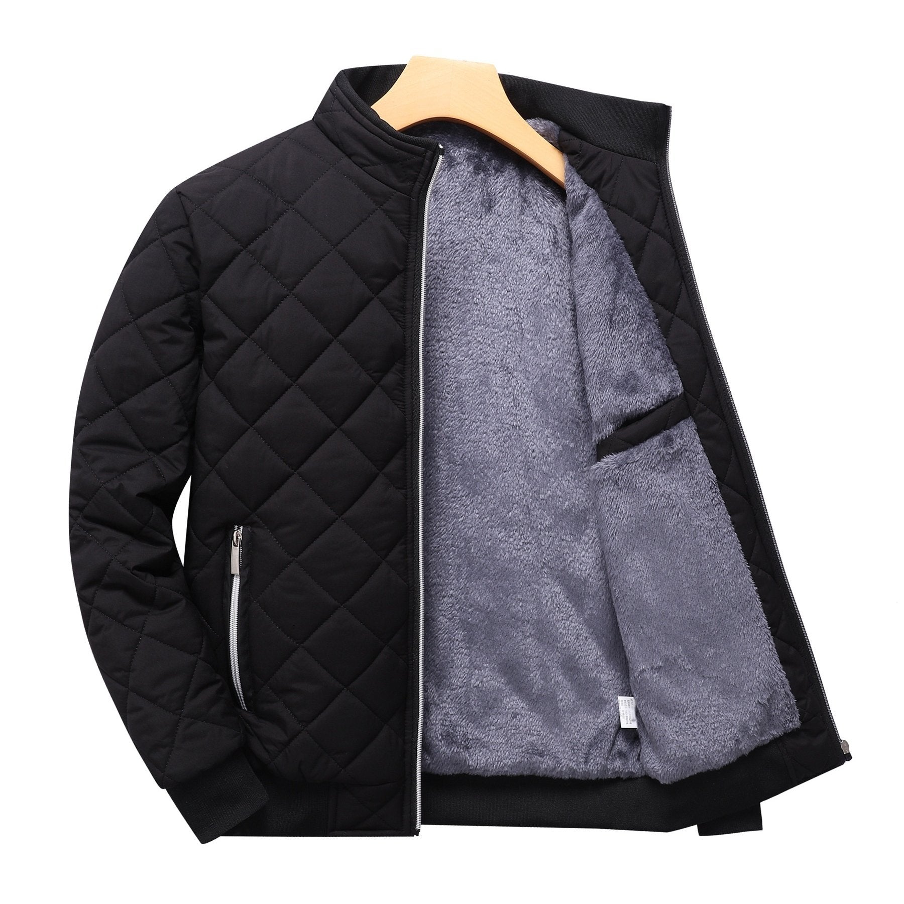 Reuben Walker | Quilted Bomber Jacket with Fleece Lining