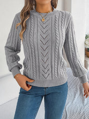 Eleanor Davies | Cable-Knit Textured Sweater