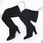 Lydia Taylor | Bottes hautes en daim, au-dessus du genou