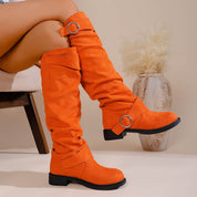 Charlotte Evans | Bottes western plissées montantes