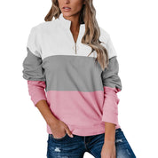 Florence Baker | Colour Block Quarter-Zip Sweatshirt