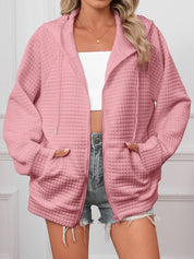 Florence Turner | Textured Zip-Up Hoodie Jacket