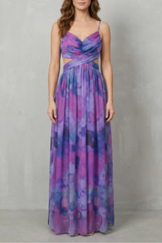 Emmeline Voss | Watercolour Romance Tulle Maxi Dress