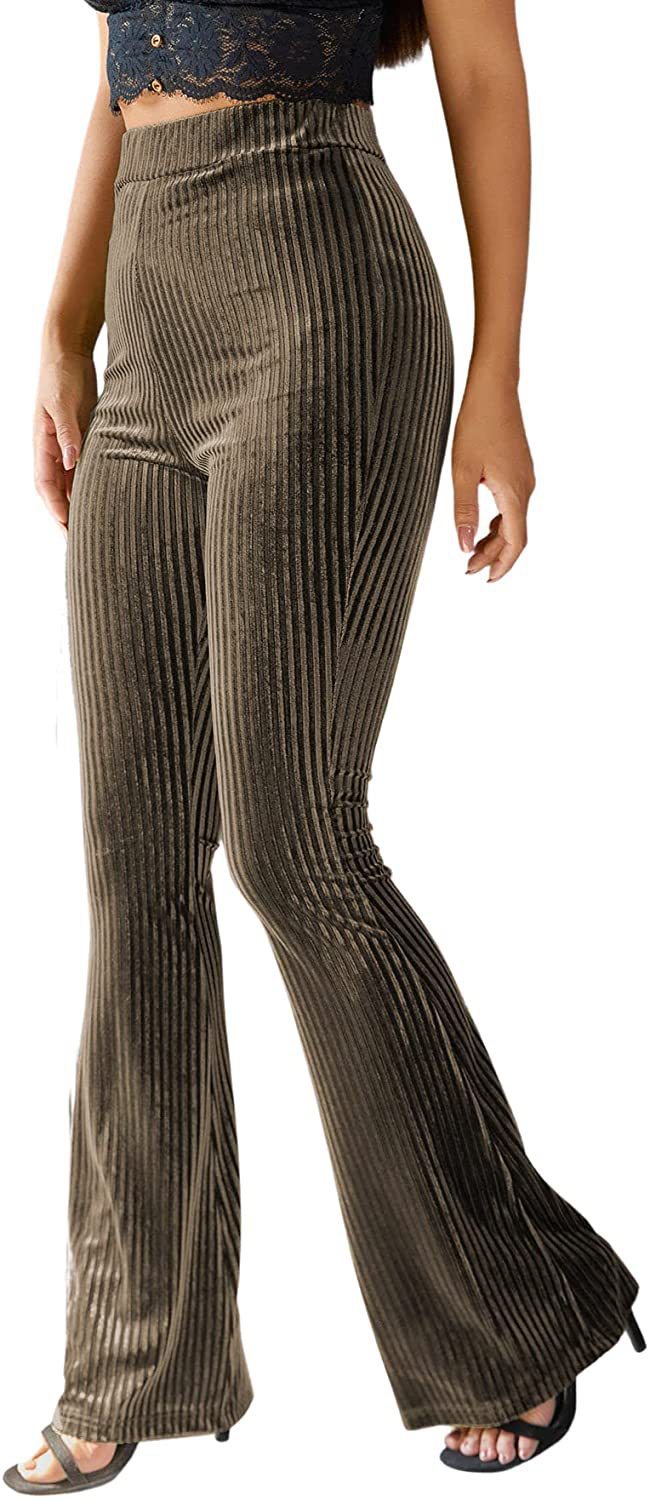 Isla Thompson | Ribbed Velvet Flare Trousers