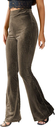 Isla Thompson | Ribbed Velvet Flare Trousers