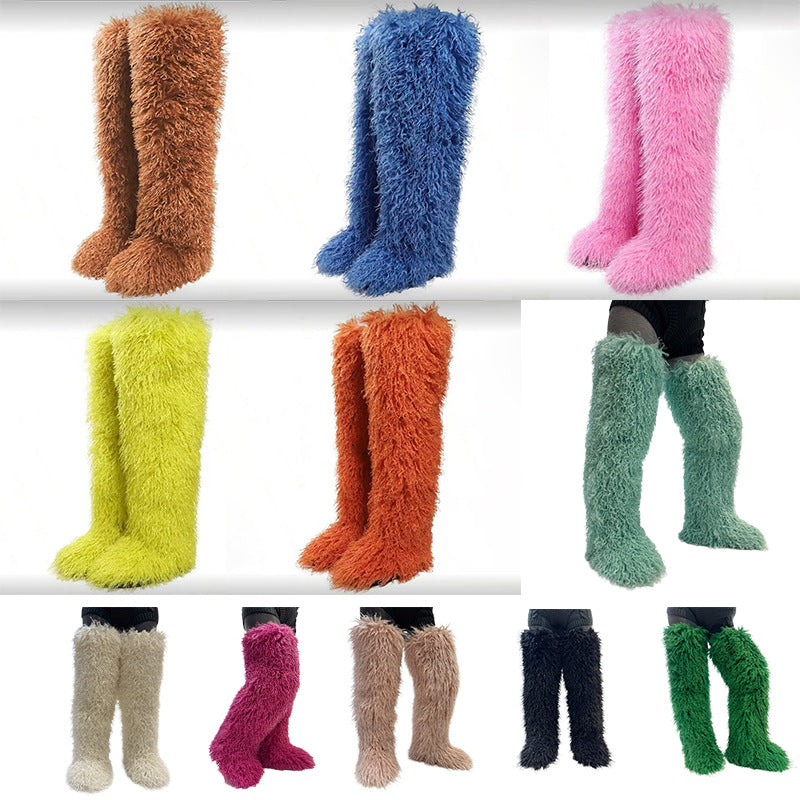 Poppy Hill | Bottes cuissardes en fausse fourrure