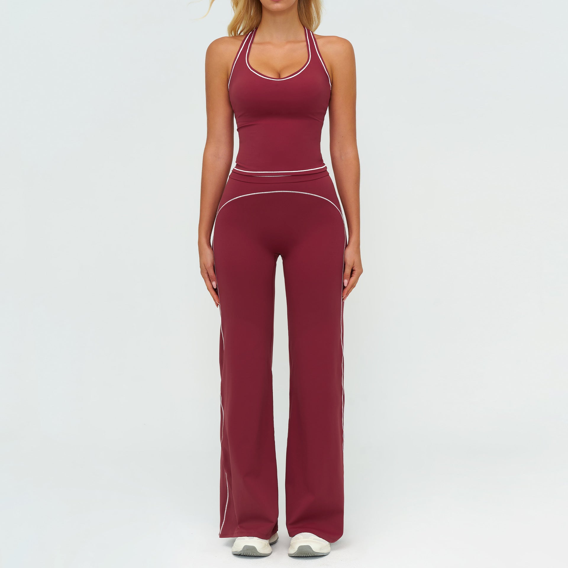 Paloma Whitmore | Wide-Leg Sportswear Set with Tank Top