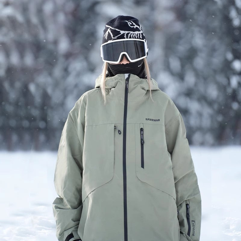 Freya Drummond | Veste de ski extrême imperméable à capuche pour l’hiver