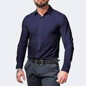 Edward Clarke | Sky Blue Slim Fit Shirt – Extreme Stretch & Wrinkle Free