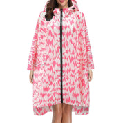 Cecily Turner | Printed Hooded Rain Poncho | Waterproof Statement Coat