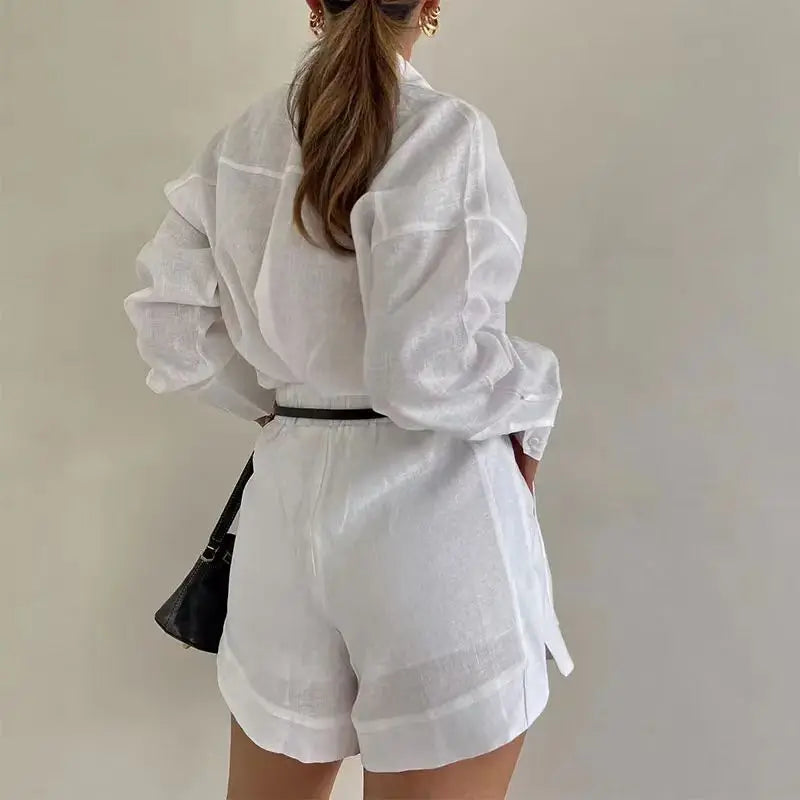 Phoebe Dawson | Button-Down Shirt & Shorts Set