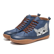 Beatrice Sutcliffe | Cat Print Ankle Boots