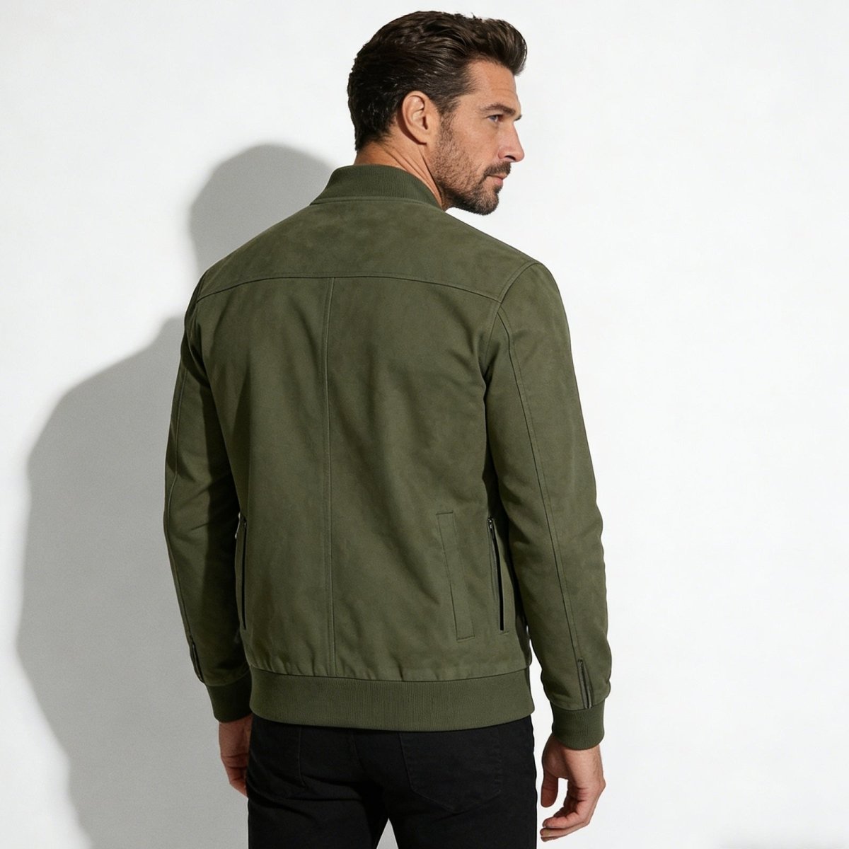 Adrian Cole | Zip Bomber Jacket For Men