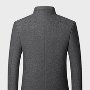 Adrian Pierce | Men’s Stand Collar Wool Coat