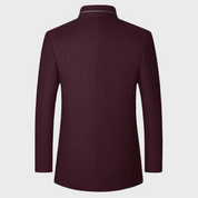 Adrian Pierce | Men’s Stand Collar Wool Coat