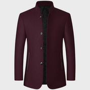 Adrian Pierce | Men’s Stand Collar Wool Coat