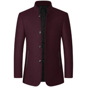 Adrian Pierce | Men’s Stand Collar Wool Coat