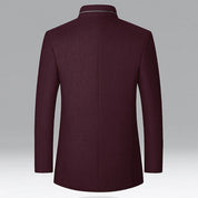 Adrian Pierce | Men’s Stand Collar Wool Coat
