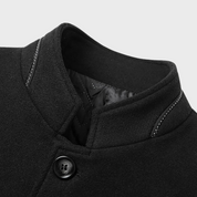 Adrian Pierce | Men’s Stand Collar Wool Coat