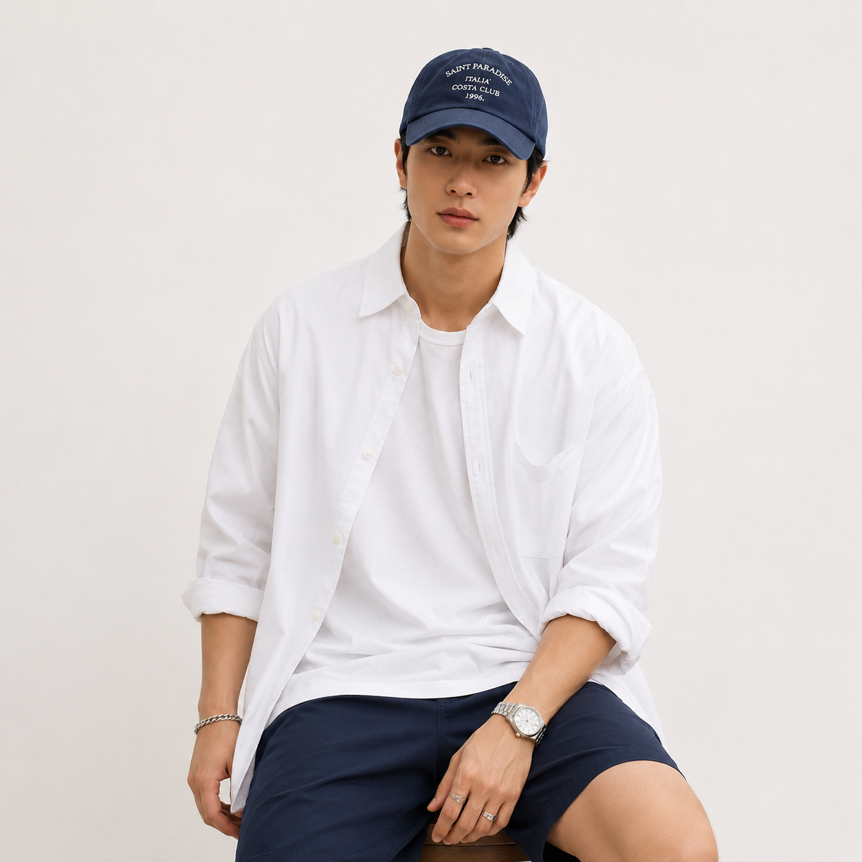 Adrian Vercelli | Linen Summer Shirt for Men