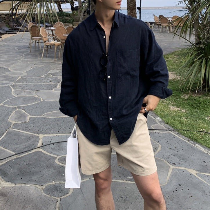 Adrian Vercelli | Linen Summer Shirt for Men