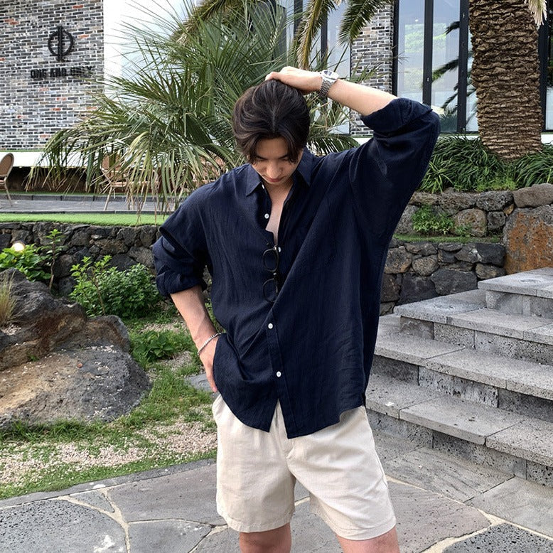Adrian Vercelli | Linen Summer Shirt for Men