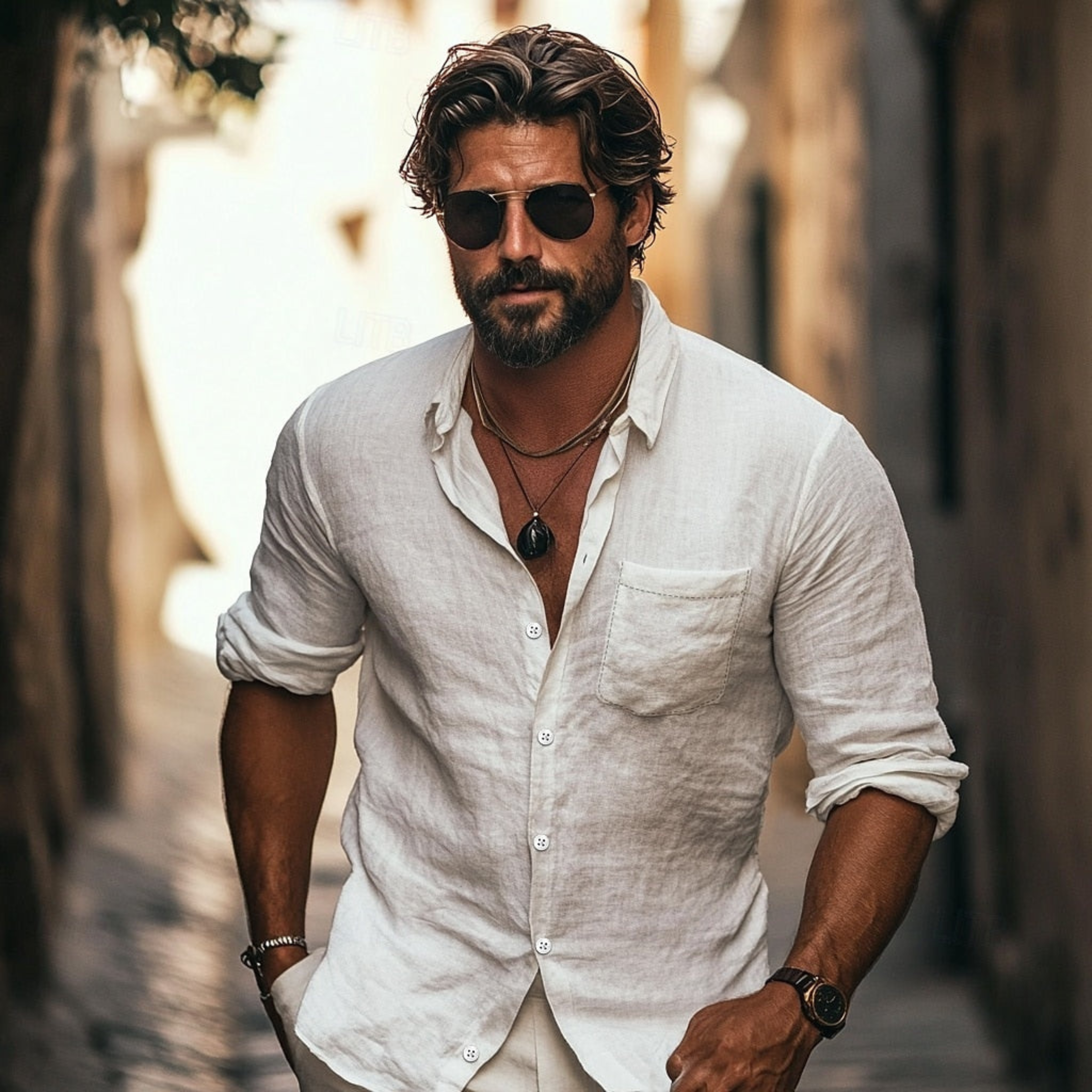 Luca Moretti | Premium Linen Shirt