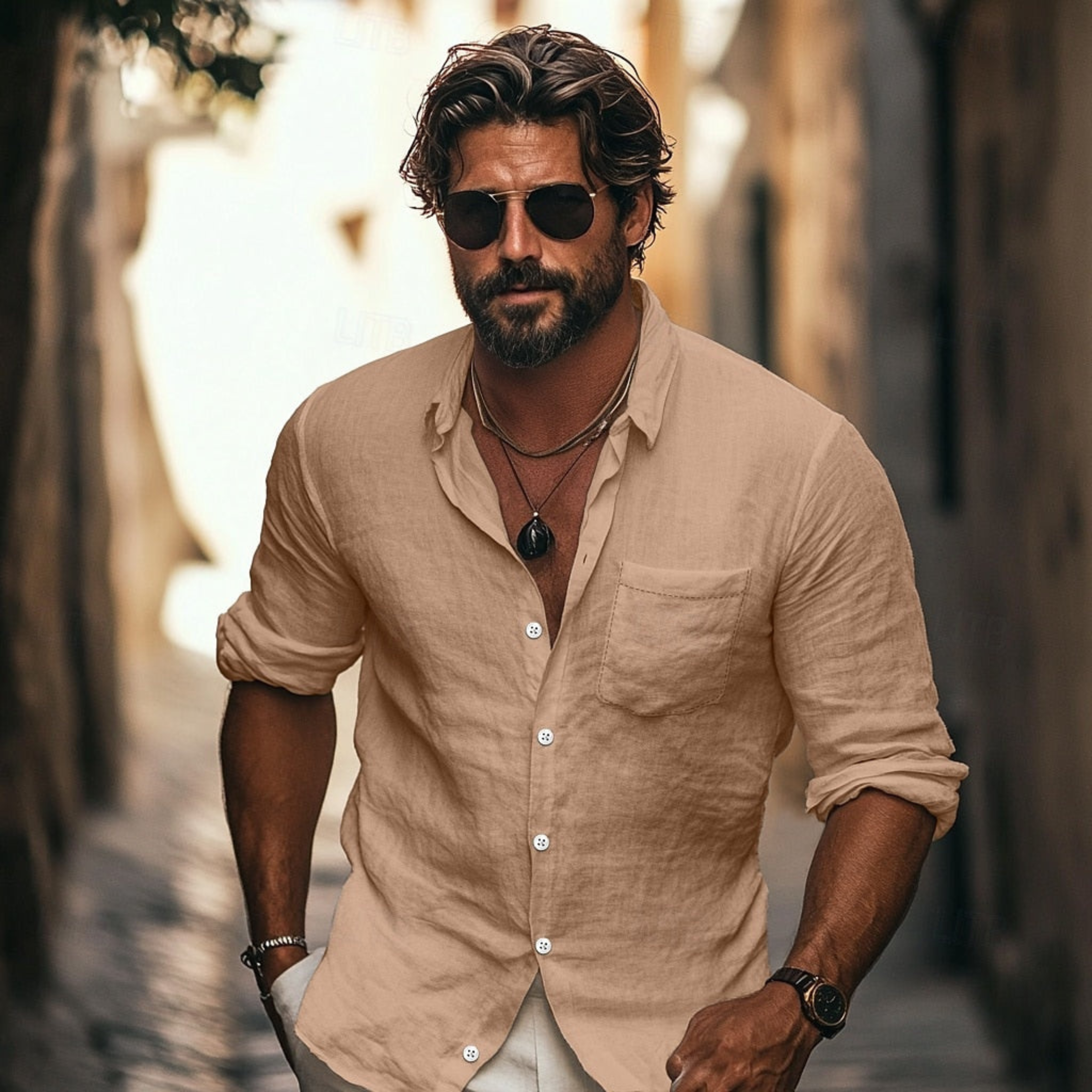 Luca Moretti | Premium Linen Shirt