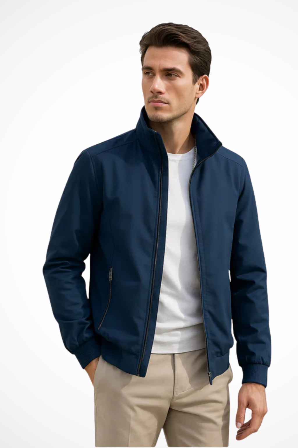 Alessandro Moretti | Modern Zip-Up Jacket For Men