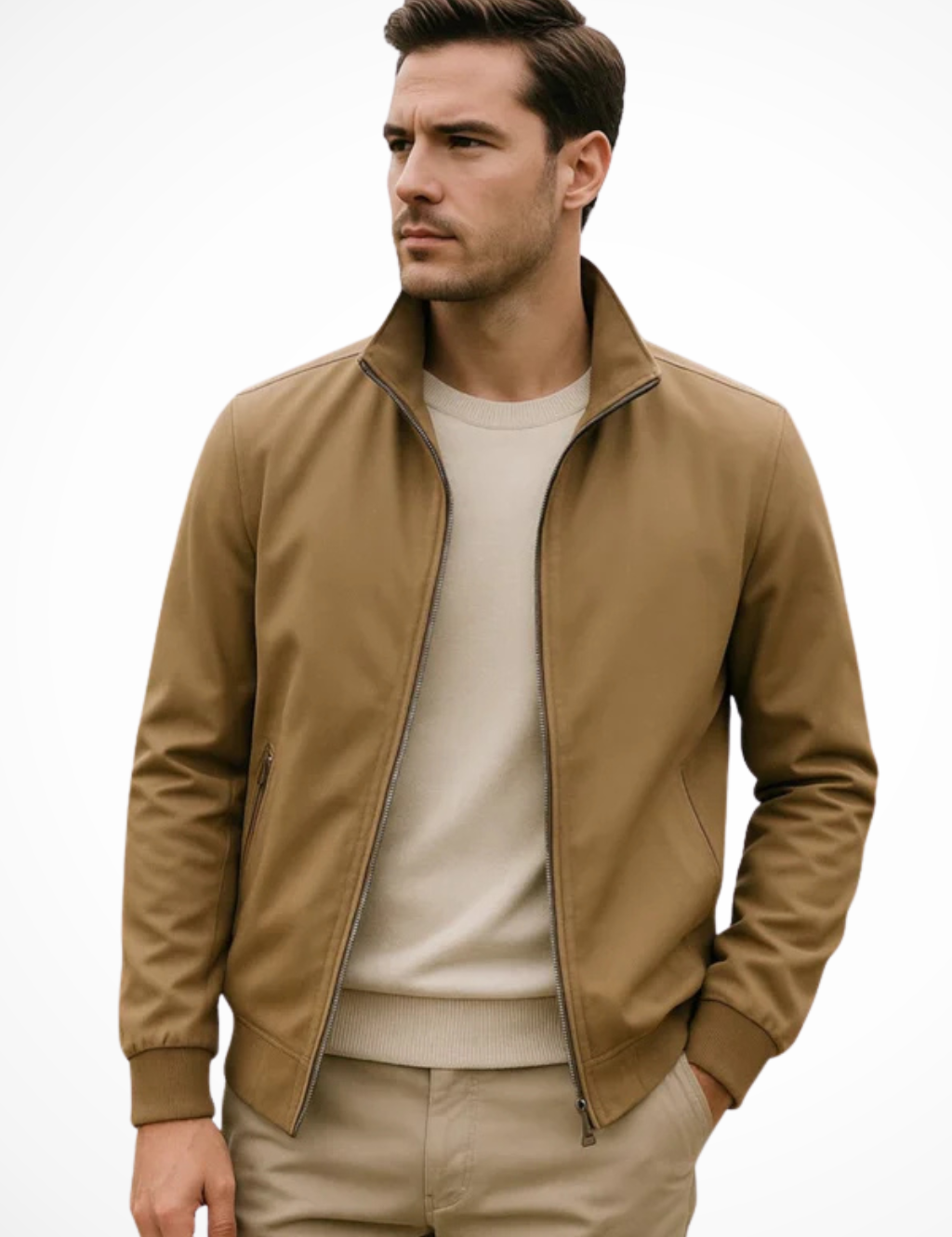 Alessandro Moretti | Modern Zip-Up Jacket For Men