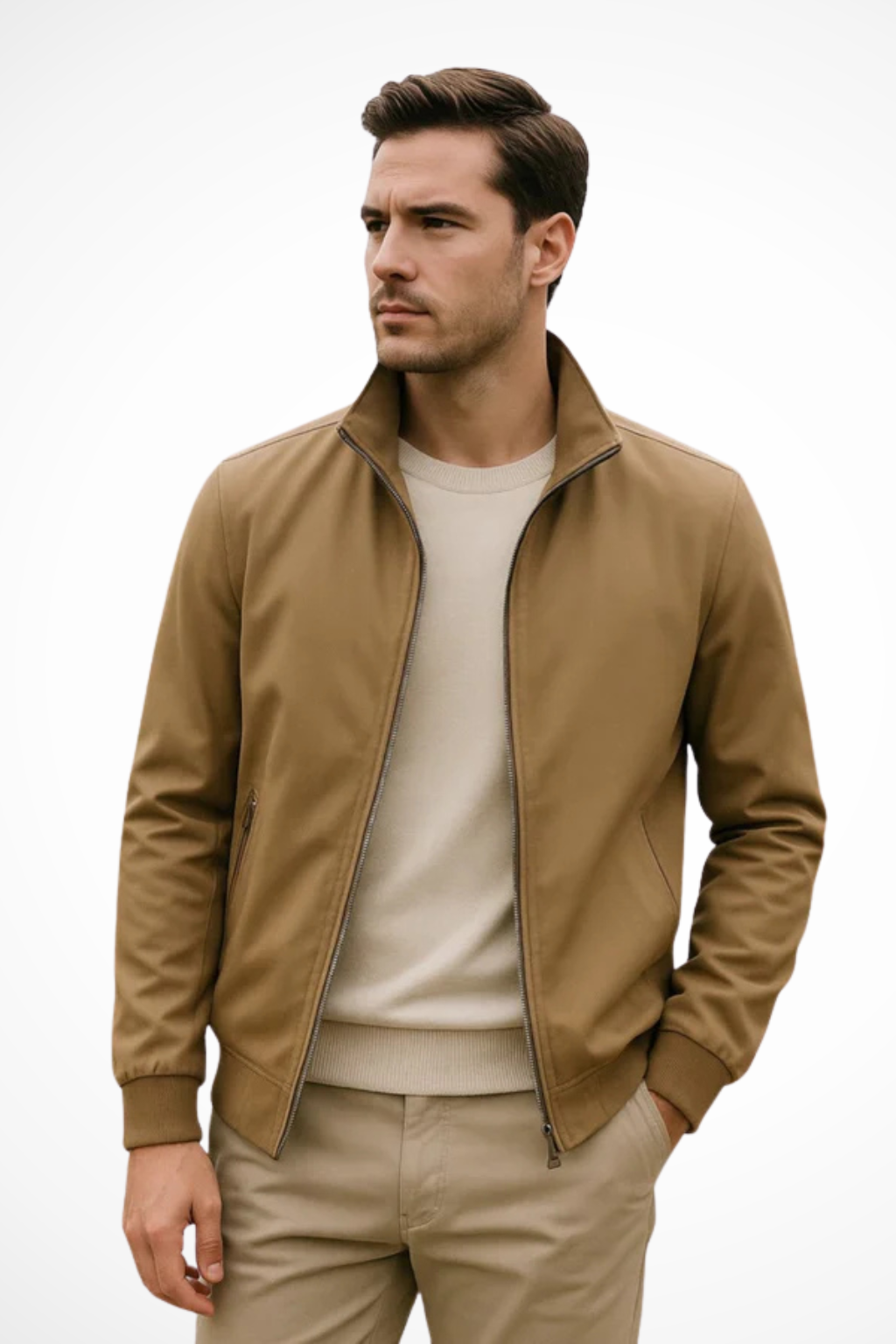Alessandro Moretti | Modern Zip-Up Jacket For Men