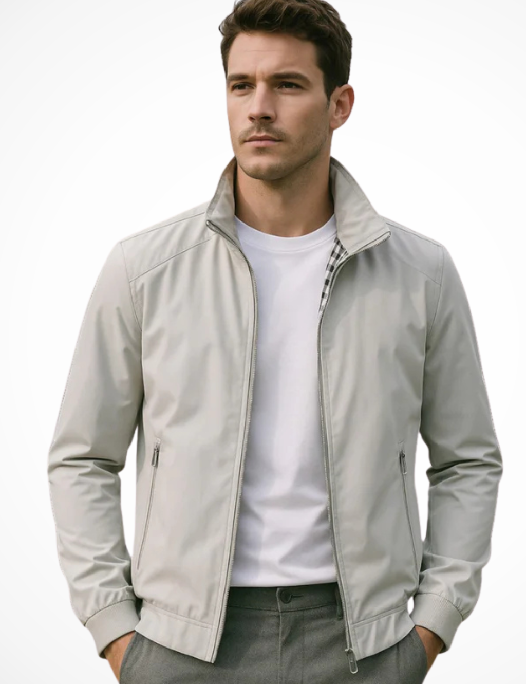 Alessandro Moretti | Modern Zip-Up Jacket For Men