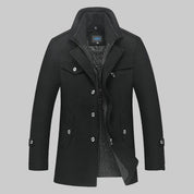 Alessandro Moretti | Premium Wool Blend Coat For Men