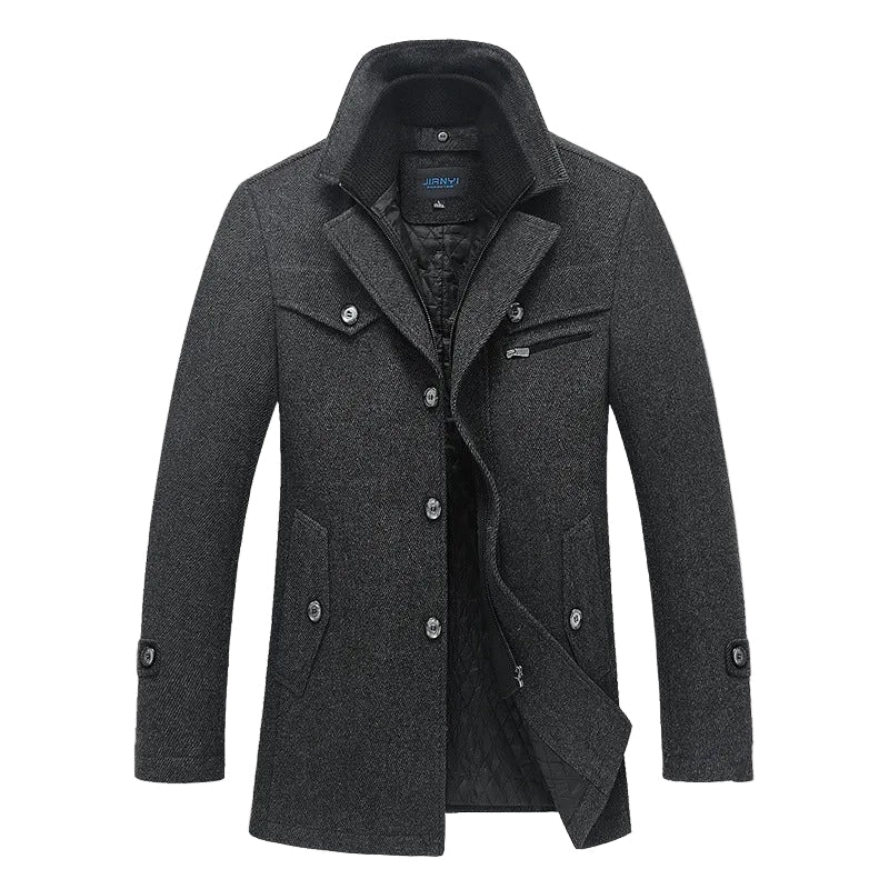 Alessandro Moretti | Premium Wool Blend Coat For Men