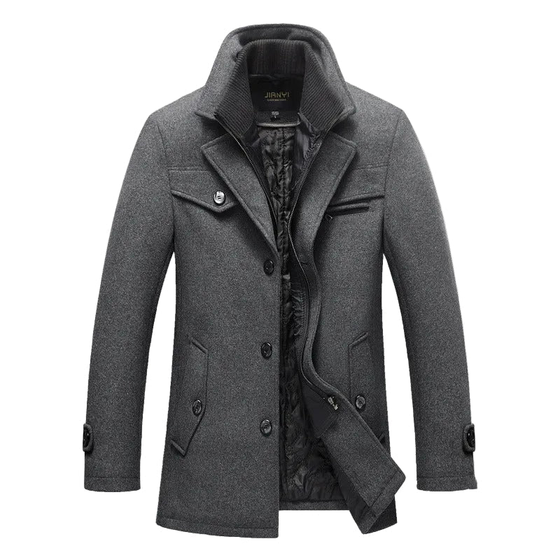 Alessandro Moretti | Premium Wool Blend Coat For Men