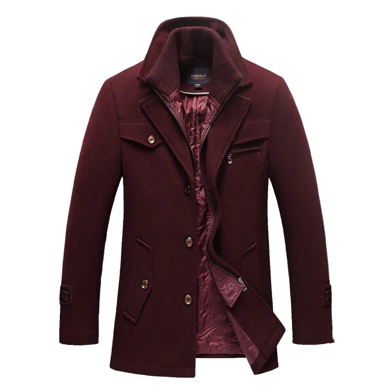 Alessandro Moretti | Premium Wool Blend Coat For Men